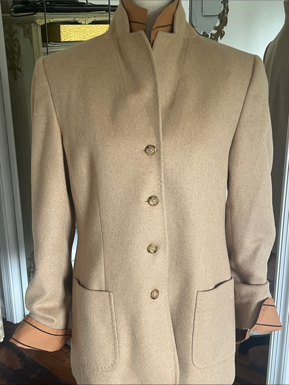 Talbots Tan Wool jacket - Picture 8 of 9